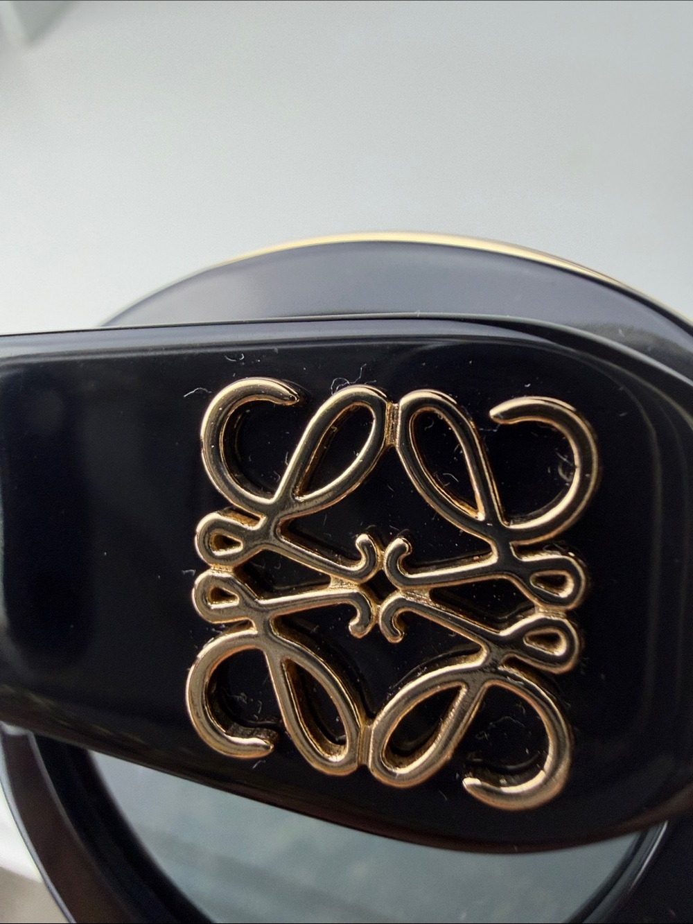 Loewe Black and Gold Round Sunglasses - Picture 8 of 8